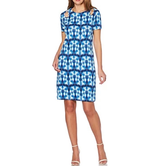 Rafaella Cutout Tie-Dye Dress Size: Medium - Picture 1 of 16